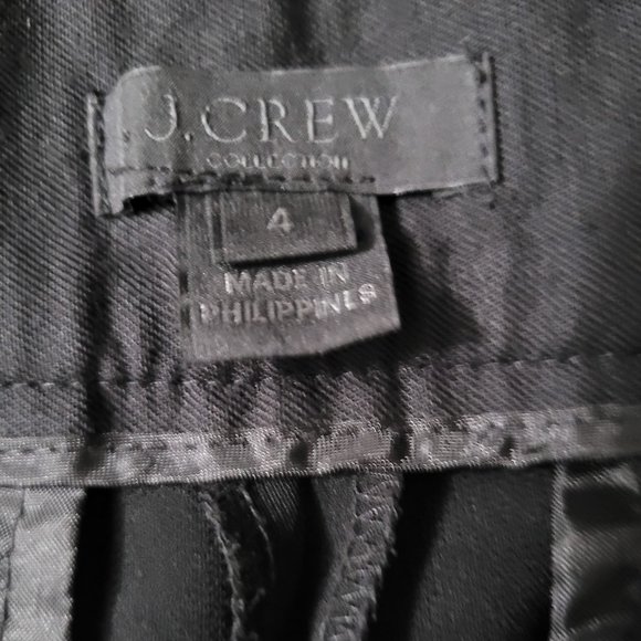 J Crew Collection (Black Label) Ankle Dress Pants W/Side Zip Size 4 EUC! - Picture 3 of 8